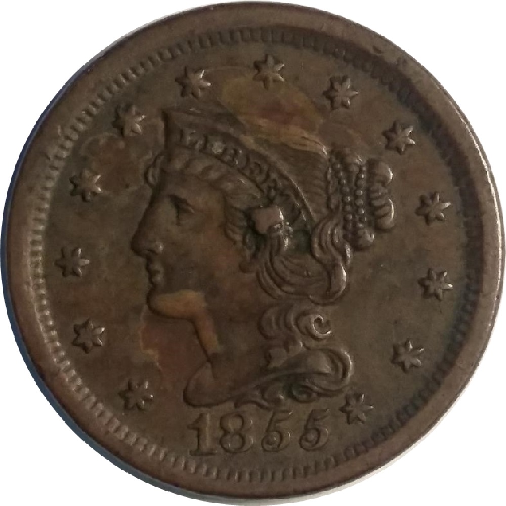 1855-1c-Braided-Hair-Large-Cent-Newcomb-9-